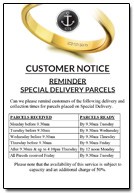 Customer Delivery Notice