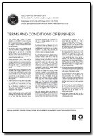 Terms & Conditions of Business